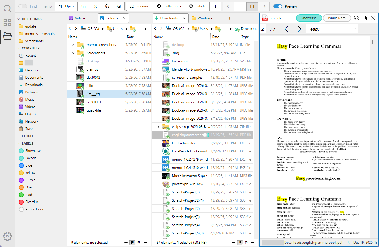 File management screenshot